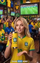 Copo Térmico Brasil 473ml com Tampa e Abridor