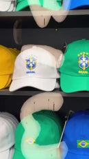 Boné Brasil Aba Curva Bordado Ajustável