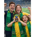 Faixa Cachecol Brasil Torcida com Franja
