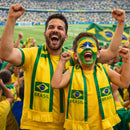 Faixa Cachecol Brasil Torcida com Franja