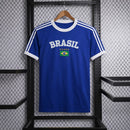 Camisa Bandeira do Brasil Bordada Torcedor Premium de Algodão