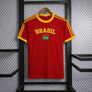 Camisa Bandeira do Brasil Bordada Torcedor Premium de Algodão