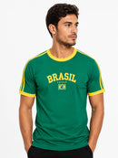 Blusa Retrô Brasil Bordada bandeira