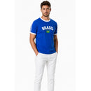 Blusa Retrô Brasil Bordada bandeira