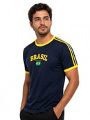 Blusa Retrô Brasil Bordada bandeira