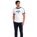 Blusa Retrô Brasil Bordada bandeira
