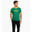 Blusa Retrô Brasil Bordada bandeira