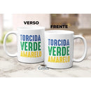 Caneca Brasil Copa do Mundo Verde e Amarelo