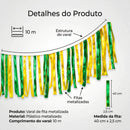 Varal Fitinhas Metalizadas Verde e Amarelo Brasil