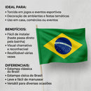 Bandeira do Brasil Grande 150x90cm para Bastão