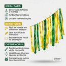 Varal Fitinhas Metalizadas Verde e Amarelo Brasil