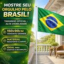 Bandeira do Brasil Grande 150x90cm para Bastão
