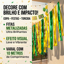 Varal Fitinhas Metalizadas Verde e Amarelo Brasil