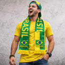 Cachecol Brasil Verde e Amarelo Torcida
