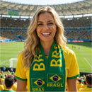 Cachecol Brasil Verde e Amarelo Torcida