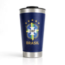 Copo Térmico Brasil 473ml com Tampa e Abridor