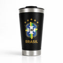 Copo Térmico Brasil 473ml com Tampa e Abridor