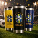Copo Térmico Brasil 473ml com Tampa e Abridor
