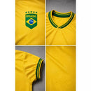 Camisa Brasil Masculina Amarela 2026 Tradicional e Dry Fit