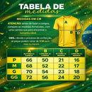 Camisa Brasil Masculina Amarela 2026 Tradicional e Dry Fit