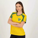 Camiseta Brasil Feminina Amarela Macuxi
