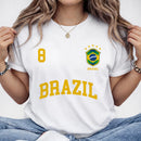 Camiseta Brasil Feminina Retrô Número 8